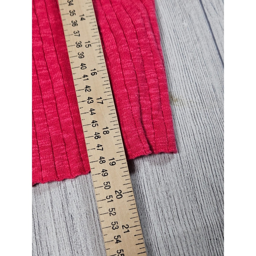 Pilcro Sweater Tank Top Womens Small Pink Rib Knit Cotton Blend Sleeveless - Picture 3 of 7